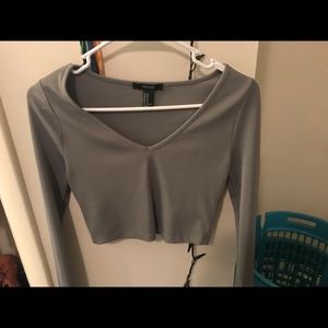 Long sleeved crop top